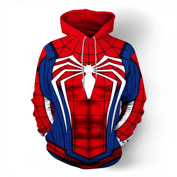 Movie Spiderman Cosplay Men's 3D Hoodie Sweatshirt