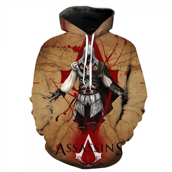 Assassin's Creed Yellow 3D Printed Hooded Sweatshirt For Men