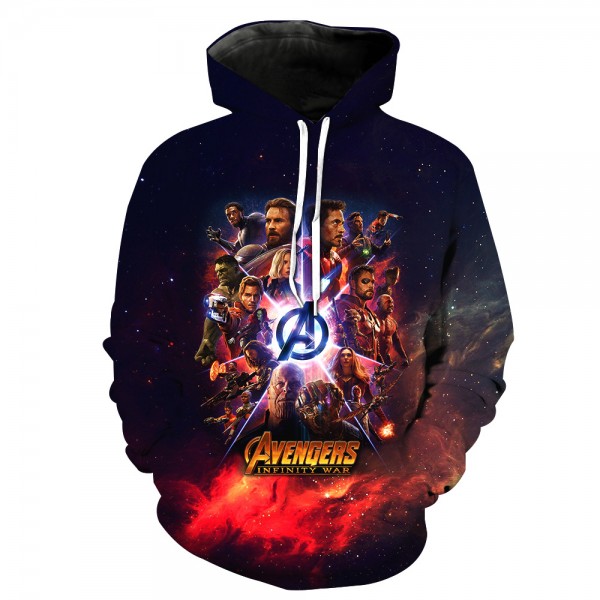 Marvel Avengers 3 3D Printed Hooded Sweater